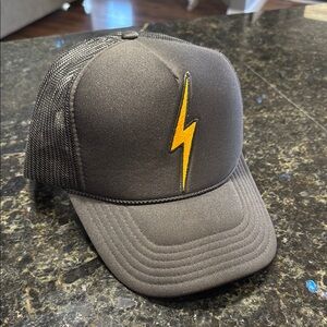 Aviator Nation Black Trucker Hat